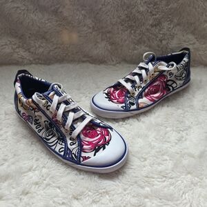 Coach Poppy Barrett "Scribble" Sneakers Size 9B